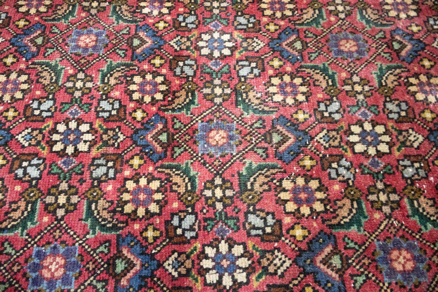6'2x9'3 Hand Knotted Tribal Allover Oriental Wool Rug - Image 7