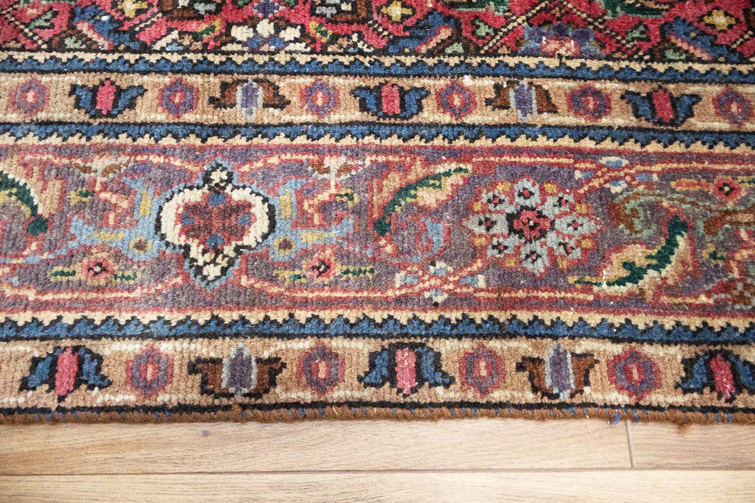 6'2x9'3 Hand Knotted Tribal Allover Oriental Wool Rug - Image 8
