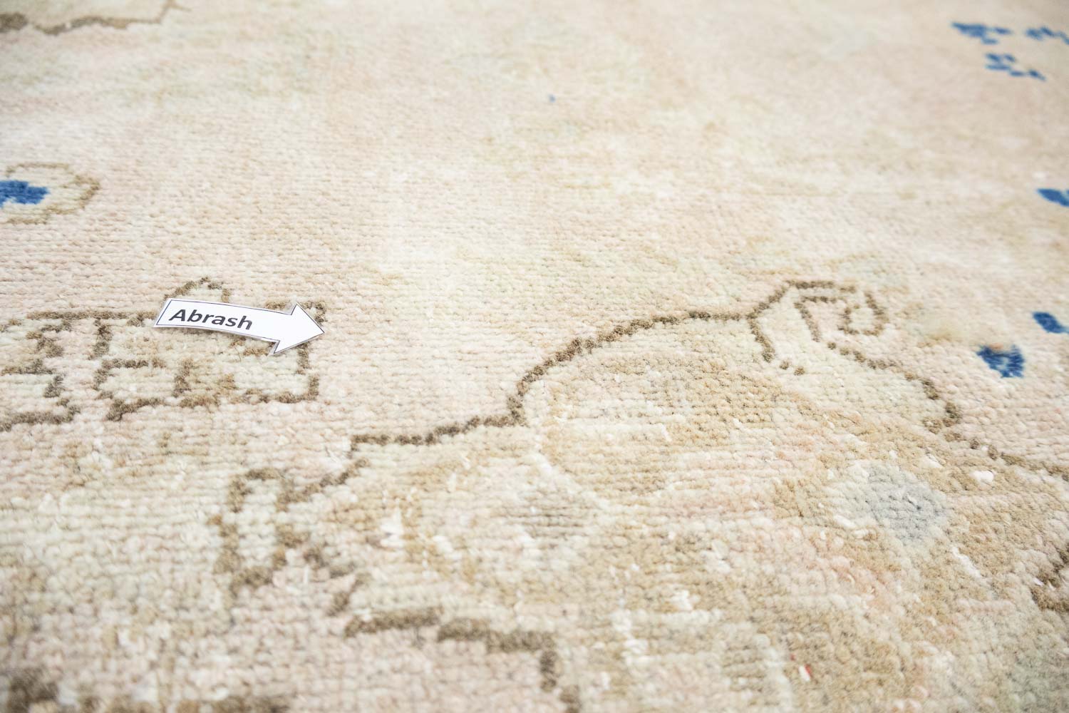 6'3x9'3 Hand Knotted Cream Floral Classic Oriental Wool Rug - Image 10