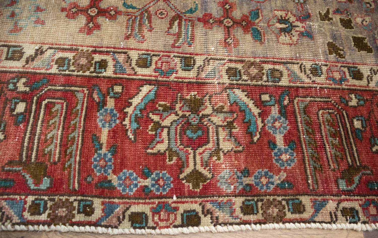 6'6x9'9 Hand Knotted Floral Classic Oriental Wool Rug - Image 9