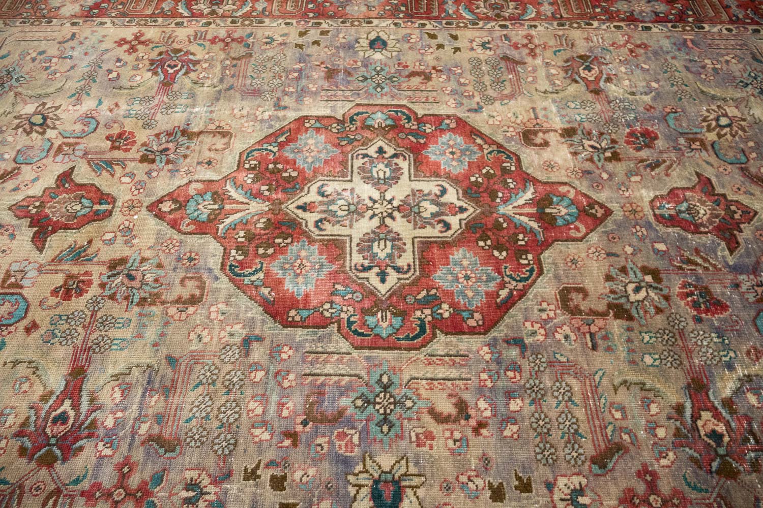 6'6x9'9 Hand Knotted Floral Classic Oriental Wool Rug - Image 5