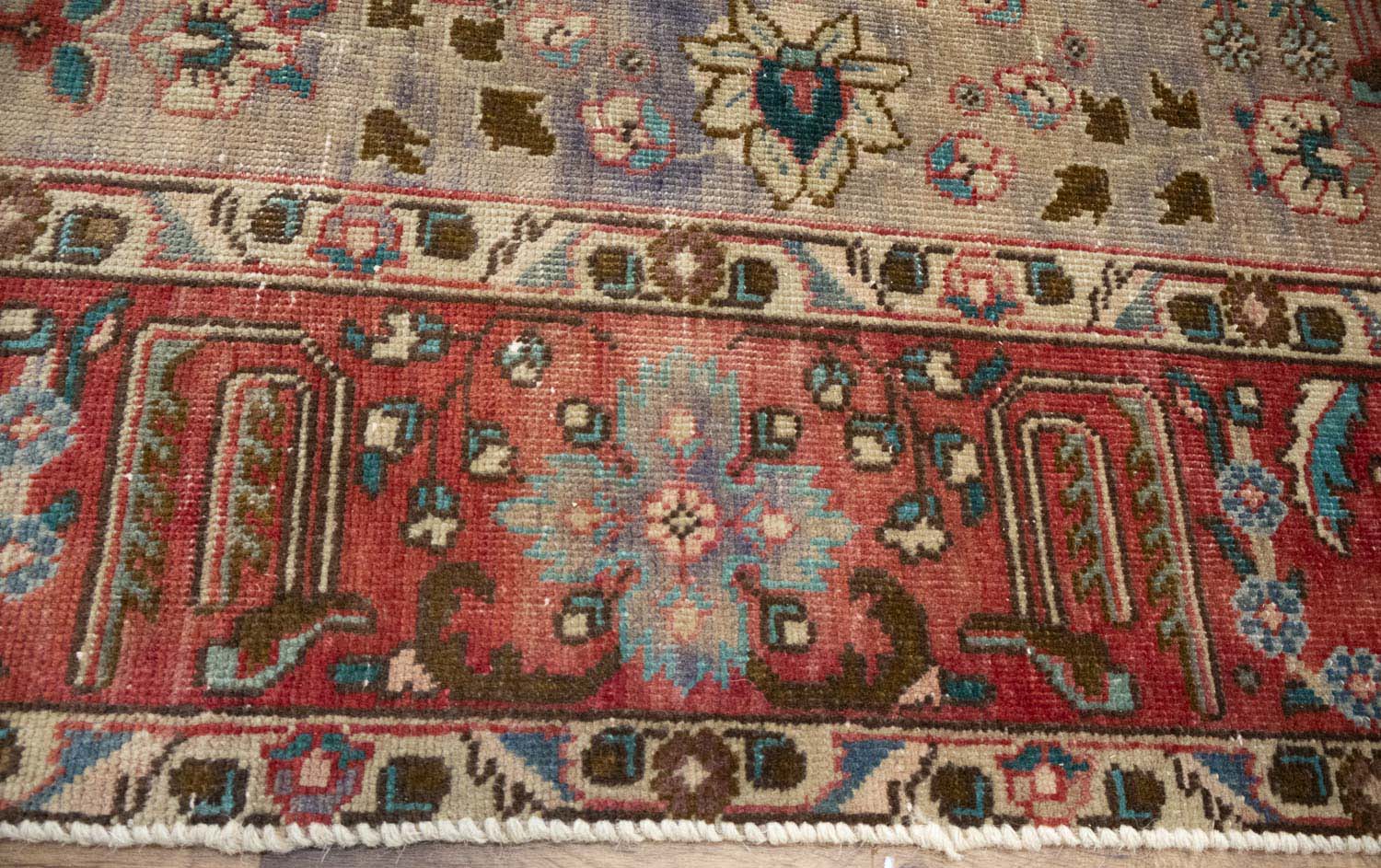 6'6x9'9 Hand Knotted Floral Classic Oriental Wool Rug - Image 14
