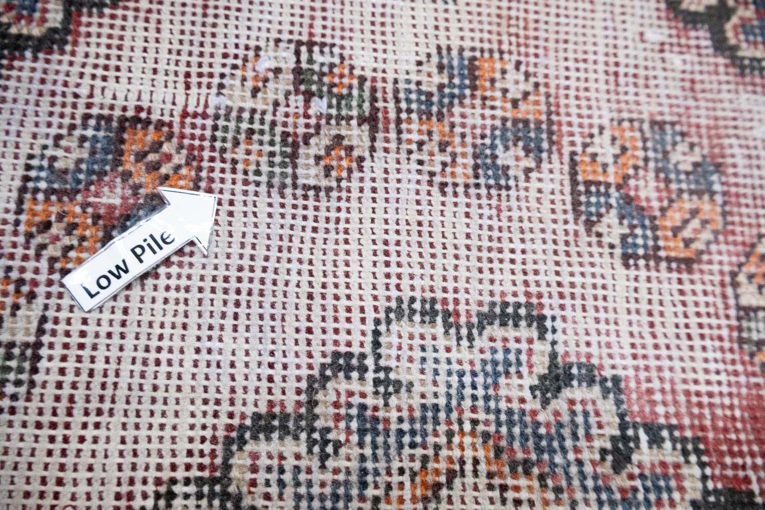 6'9x9'3 Hand Knotted Geometric Tribal Oriental Wool Rug - Image 7