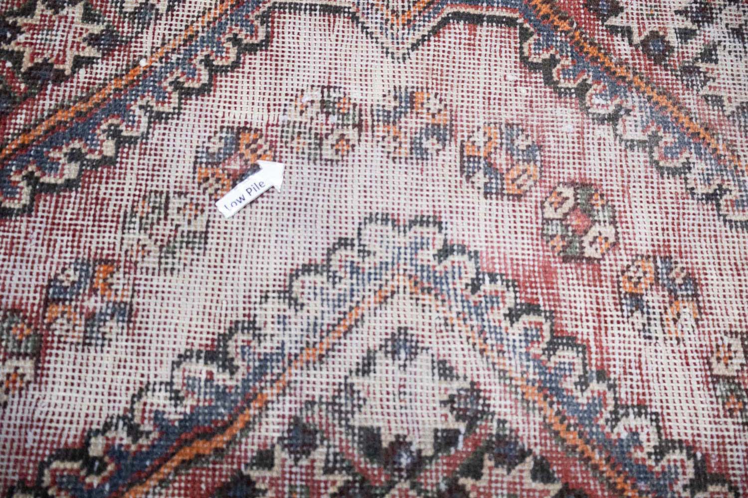 6'9x9'3 Hand Knotted Geometric Tribal Oriental Wool Rug - Image 8