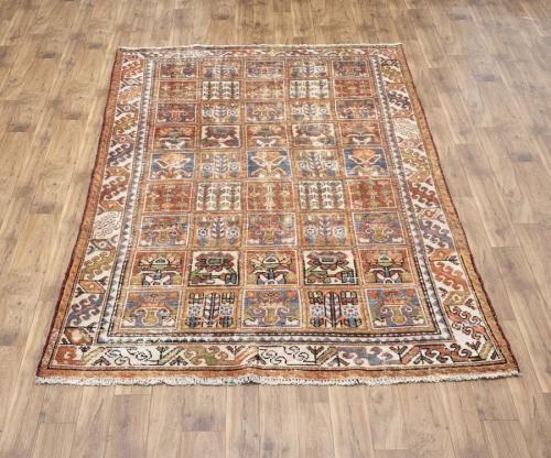 6'9x9'9 Hand Knotted Floral Tribal Oriental Wool Rug