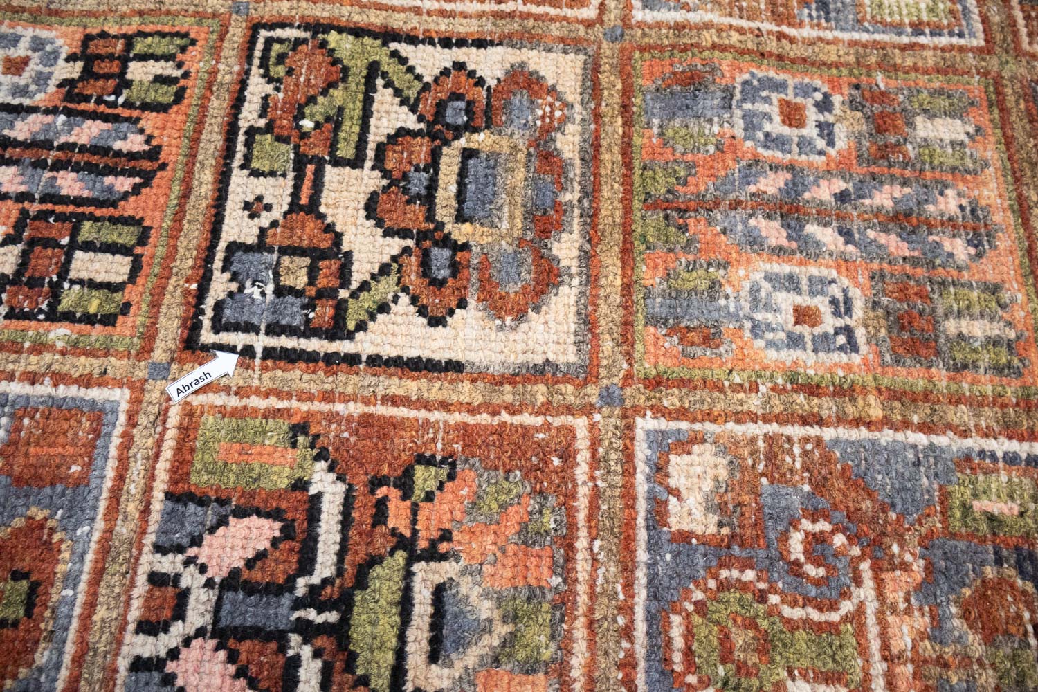 6'9x9'9 Hand Knotted Floral Tribal Oriental Wool Rug - Image 9