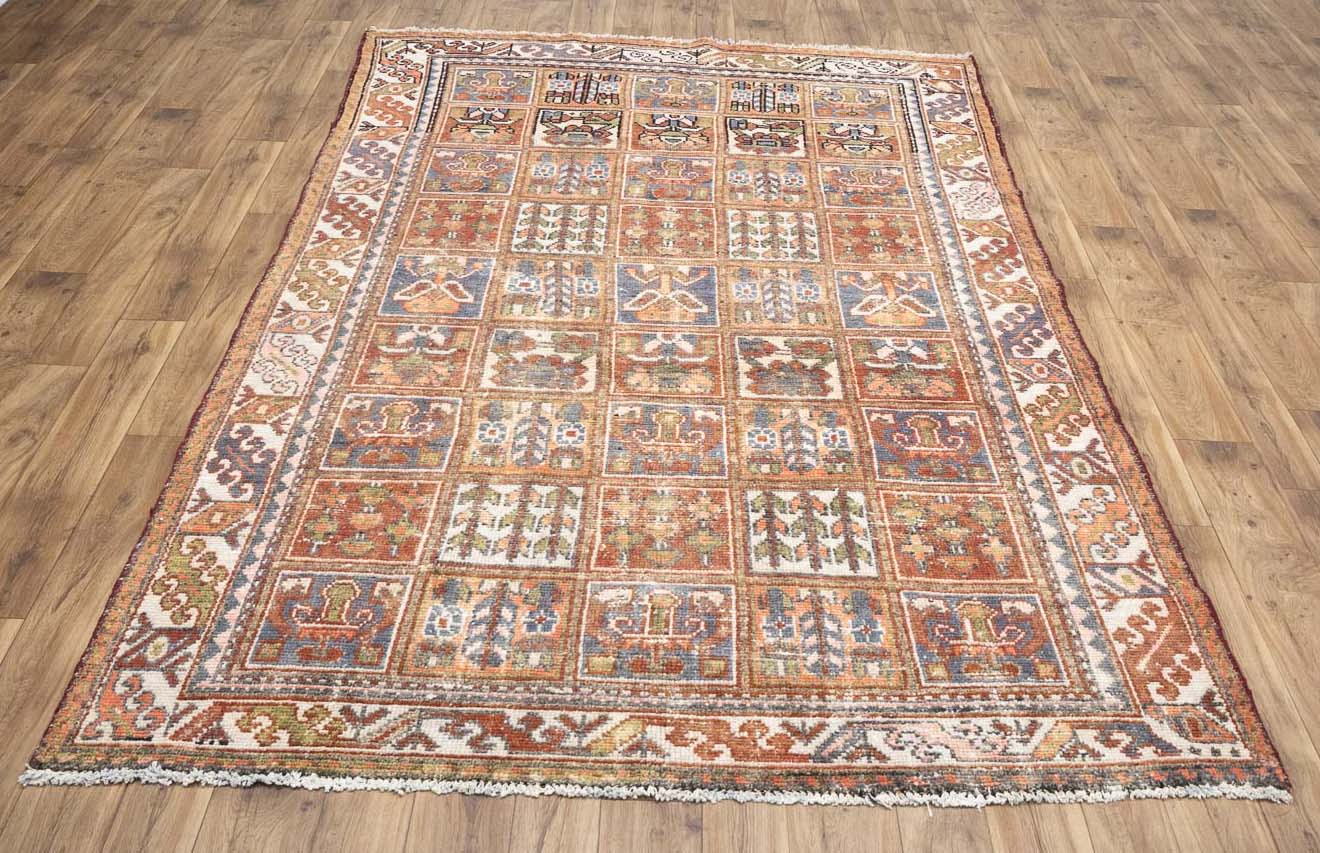 6'9x9'9 Hand Knotted Floral Tribal Oriental Wool Rug - Image 6