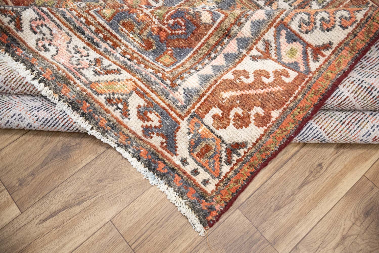 6'9x9'9 Hand Knotted Floral Tribal Oriental Wool Rug - Image 17