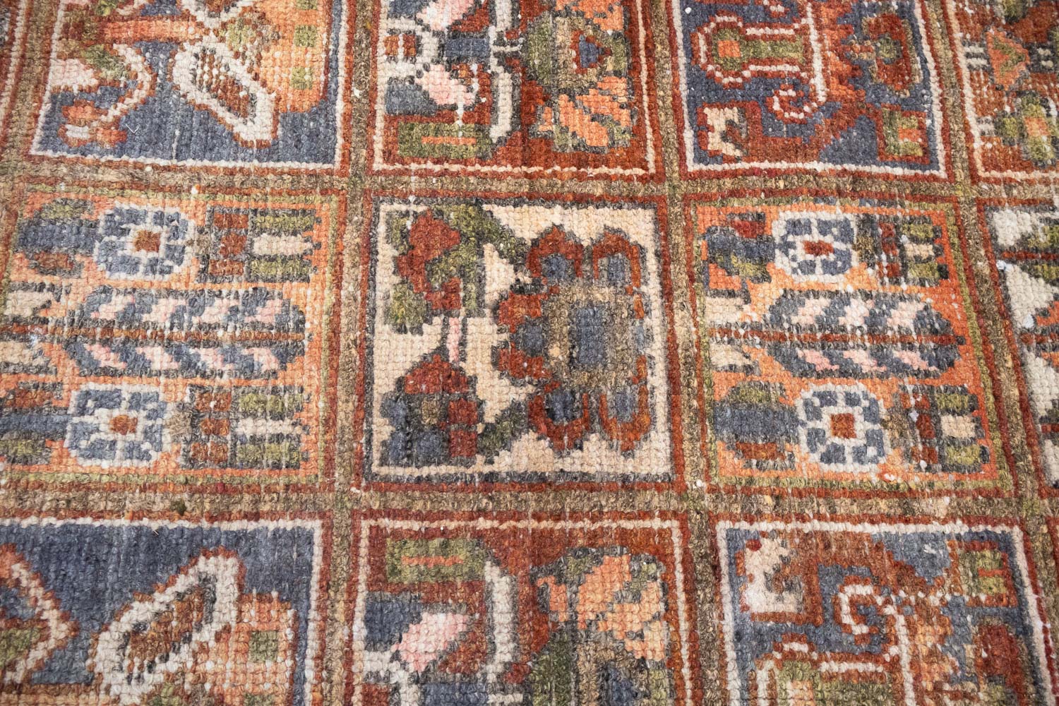 6'9x9'9 Hand Knotted Floral Tribal Oriental Wool Rug - Image 16