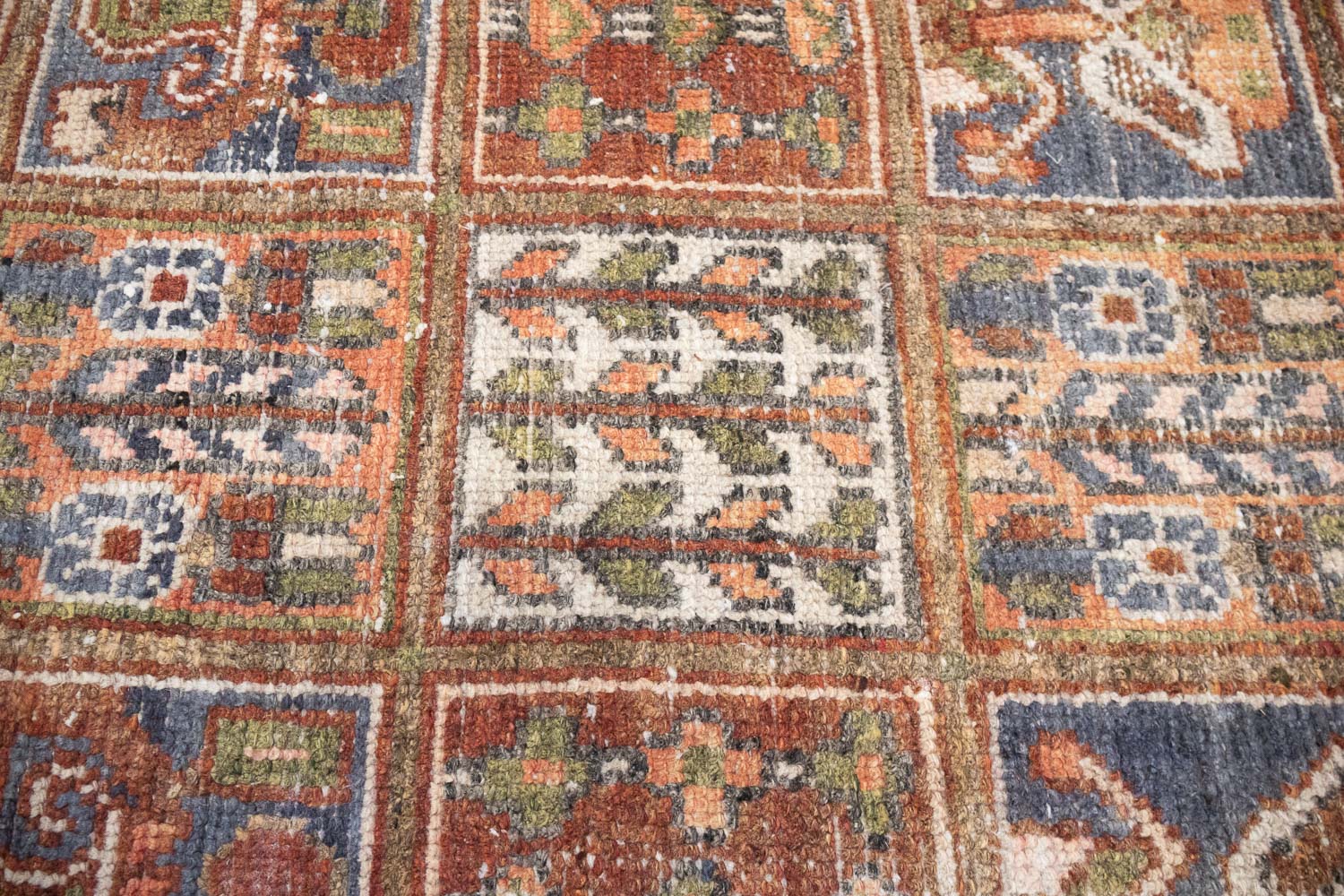 6'9x9'9 Hand Knotted Floral Tribal Oriental Wool Rug - Image 15