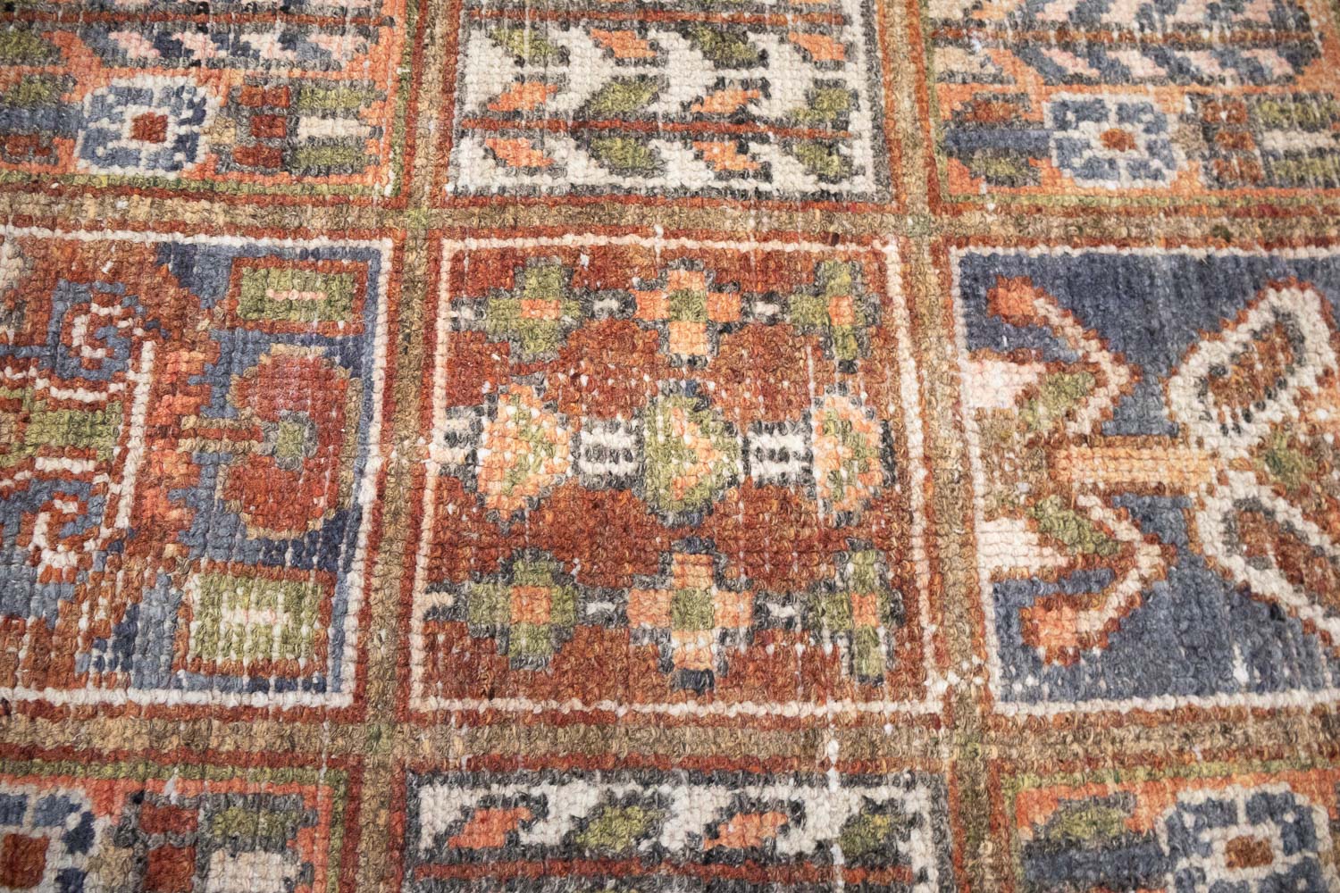 6'9x9'9 Hand Knotted Floral Tribal Oriental Wool Rug - Image 14