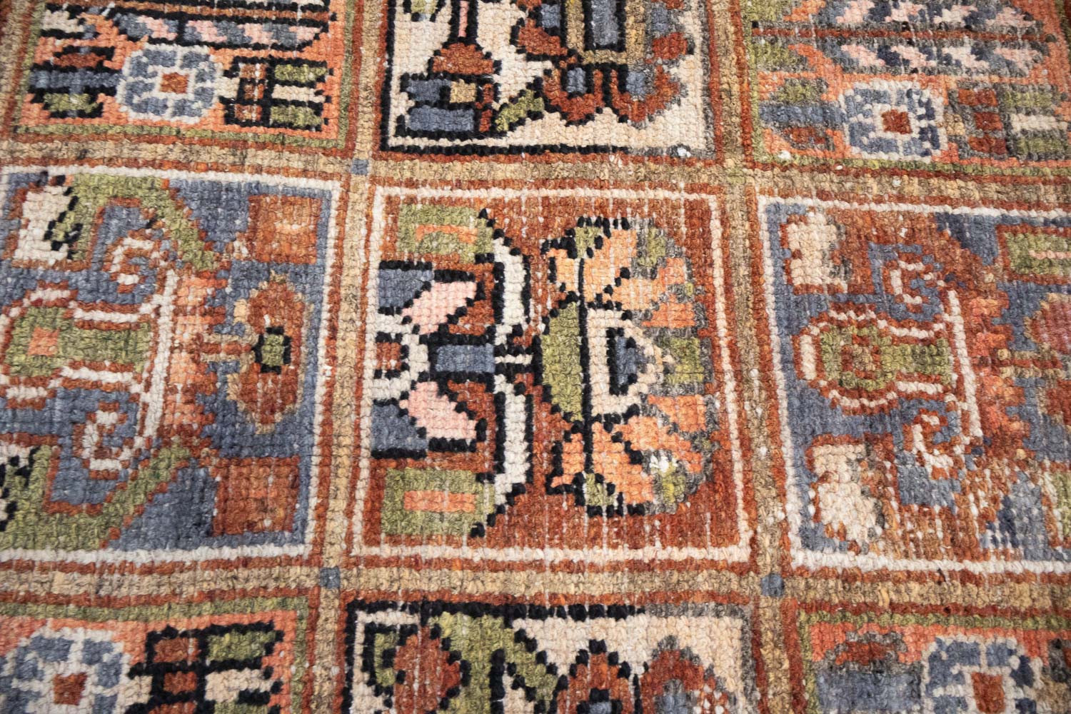 6'9x9'9 Hand Knotted Floral Tribal Oriental Wool Rug - Image 13