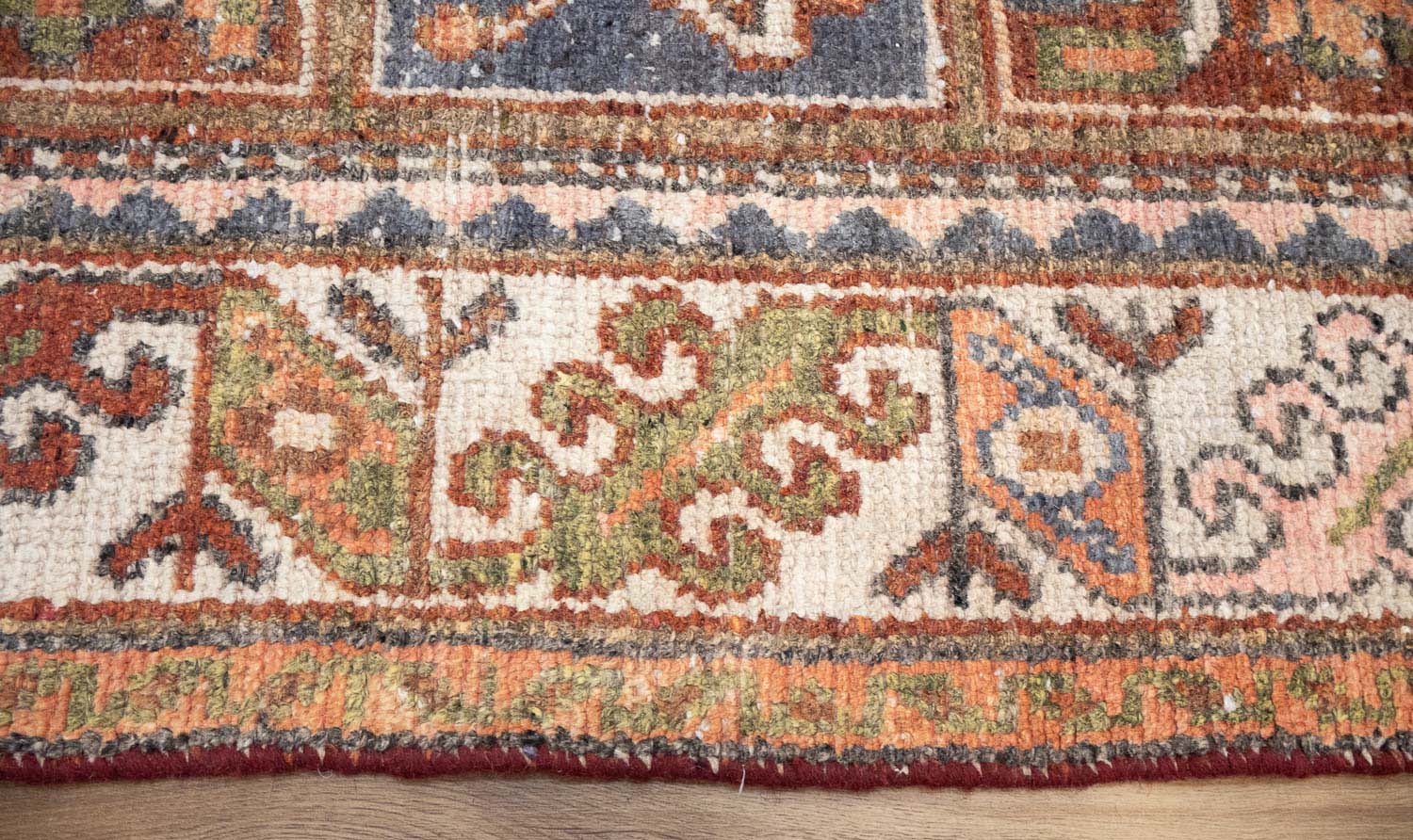 6'9x9'9 Hand Knotted Floral Tribal Oriental Wool Rug - Image 12