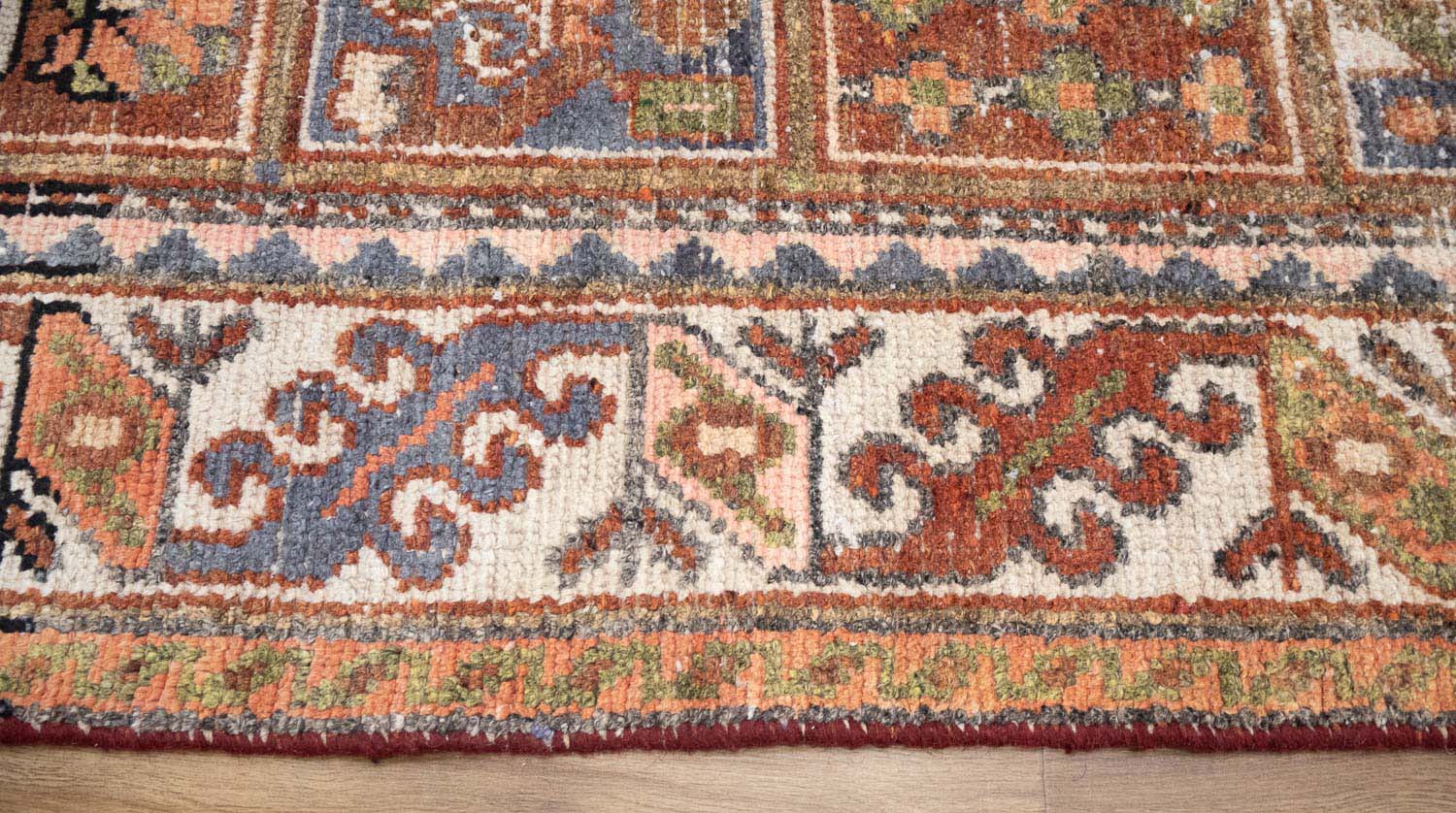 6'9x9'9 Hand Knotted Floral Tribal Oriental Wool Rug - Image 11