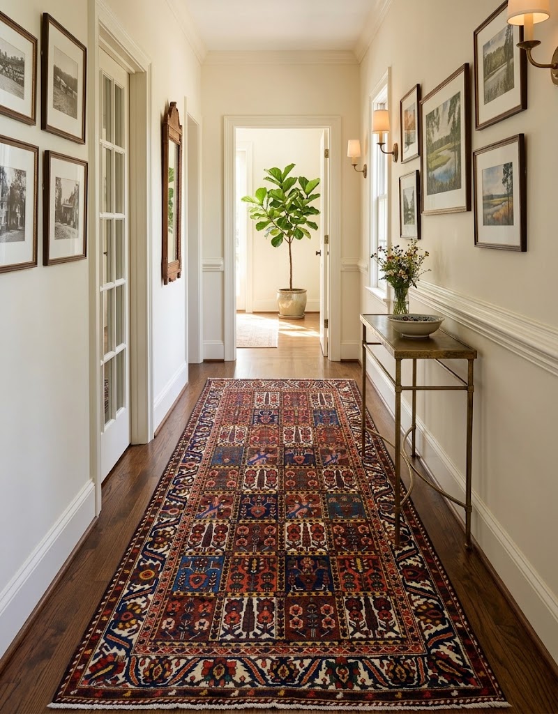 5'6x10'0 Hand Knotted Floral Tribal Oriental Wool Rug - Image 2