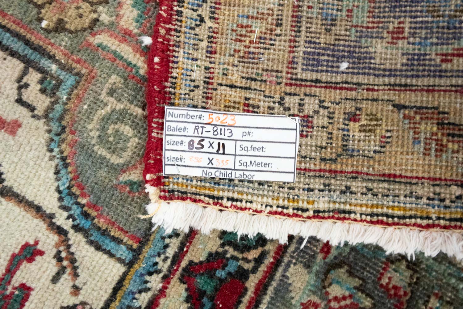 8'5x11'0 Hand Knotted Floral Traditional Wool Oriental Area Rug - Image 20