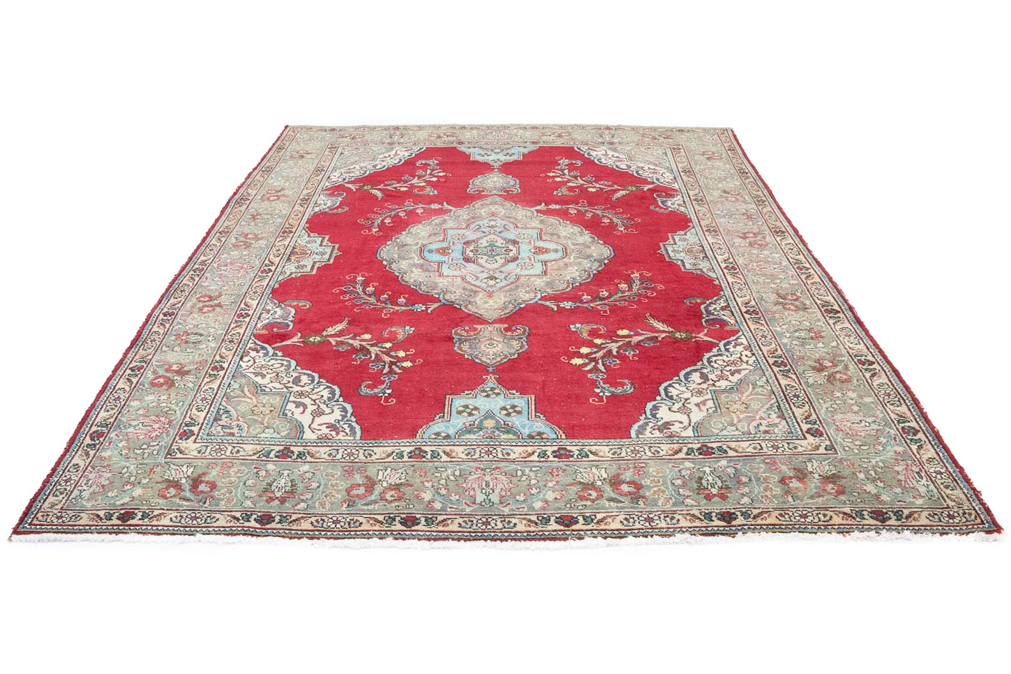 8'5x11'0 Hand Knotted Floral Traditional Wool Oriental Area Rug - Image 4