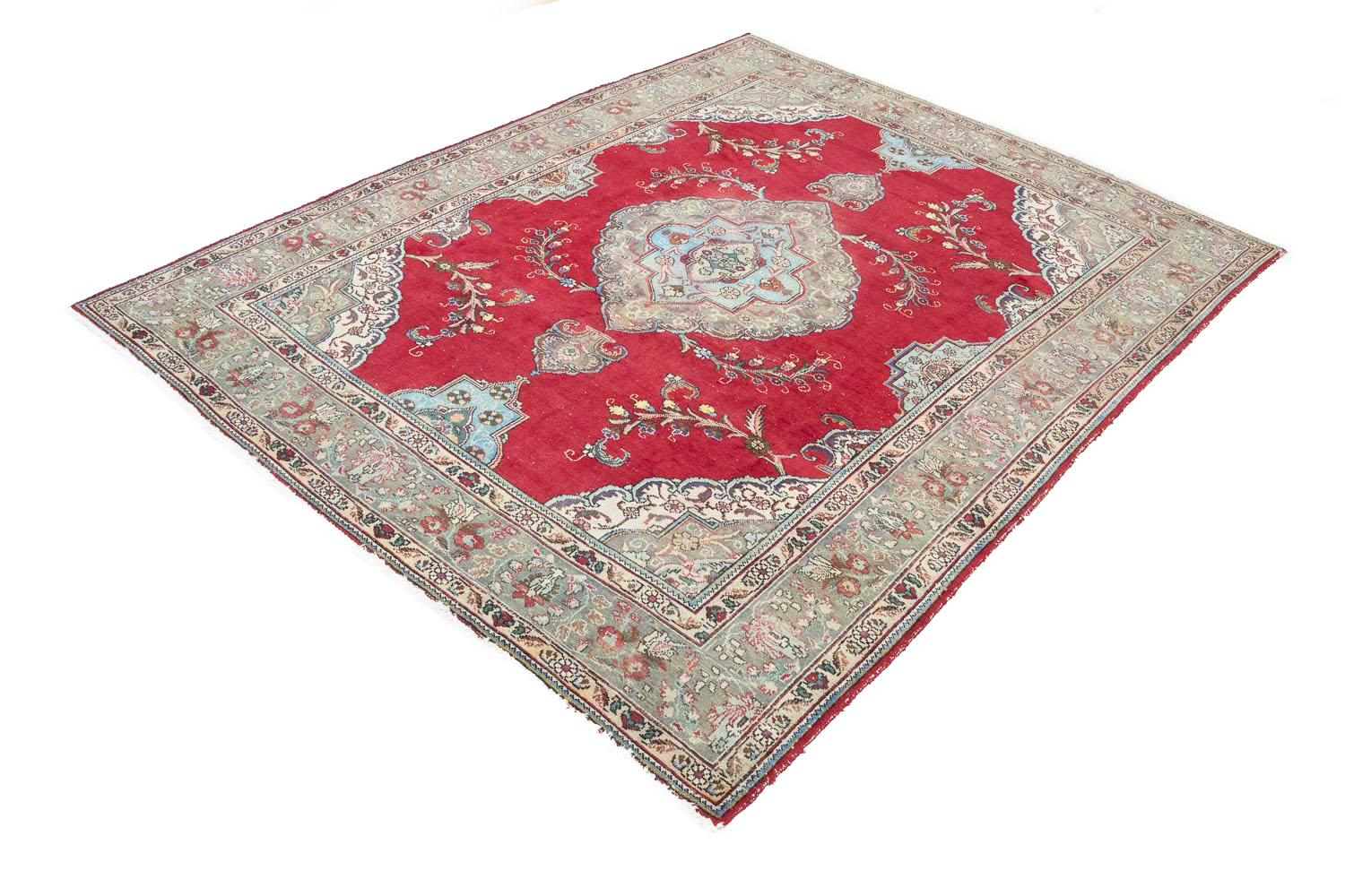 8'5x11'0 Hand Knotted Floral Traditional Wool Oriental Area Rug - Image 5