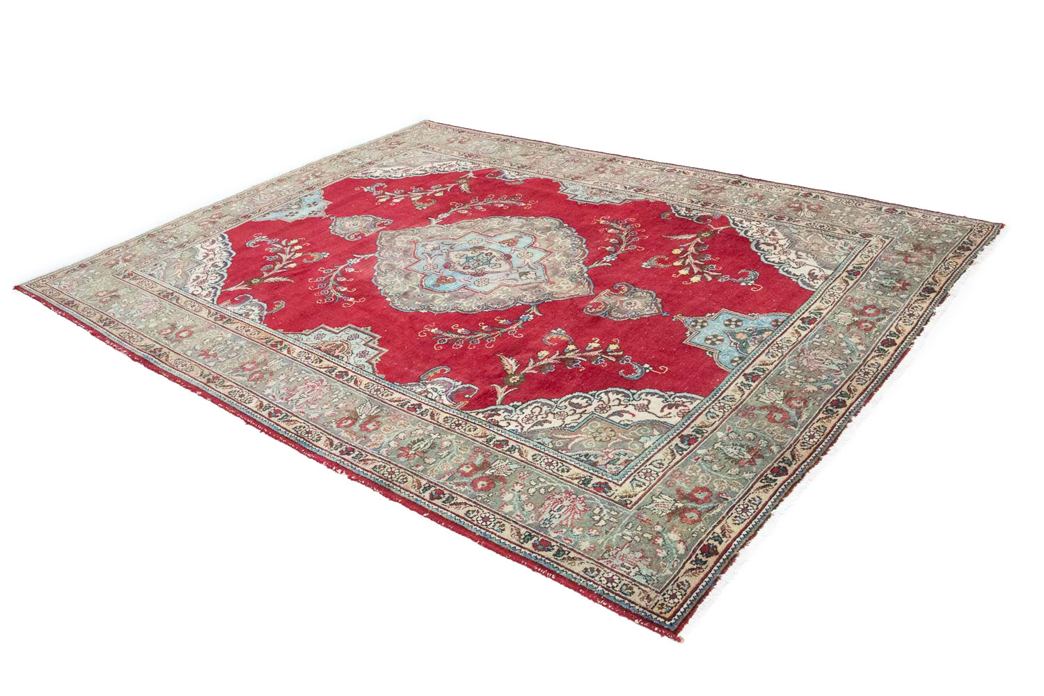 8'5x11'0 Hand Knotted Floral Traditional Wool Oriental Area Rug - Image 6