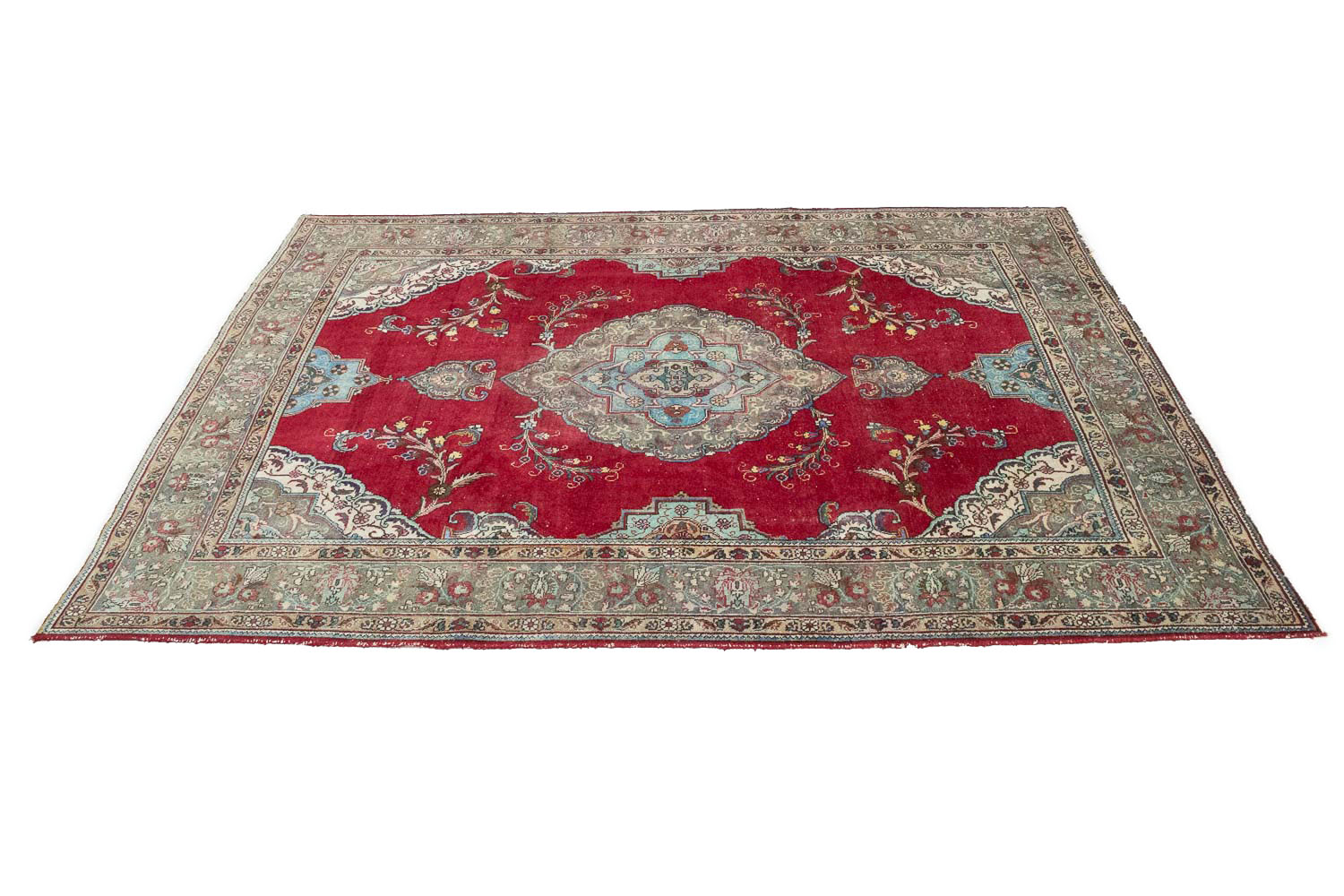 8'5x11'0 Hand Knotted Floral Traditional Wool Oriental Area Rug - Image 7