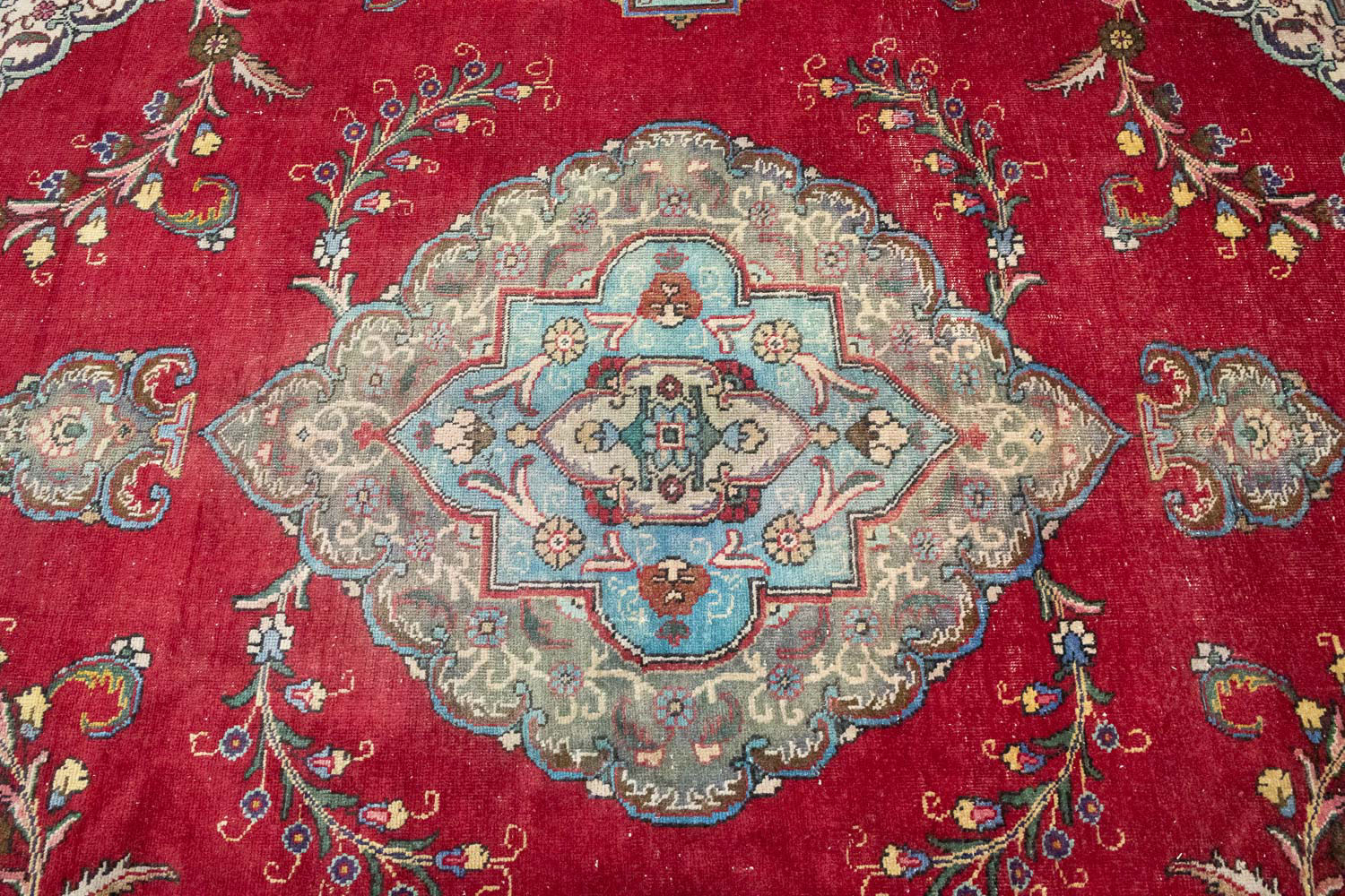 8'5x11'0 Hand Knotted Floral Traditional Wool Oriental Area Rug - Image 8