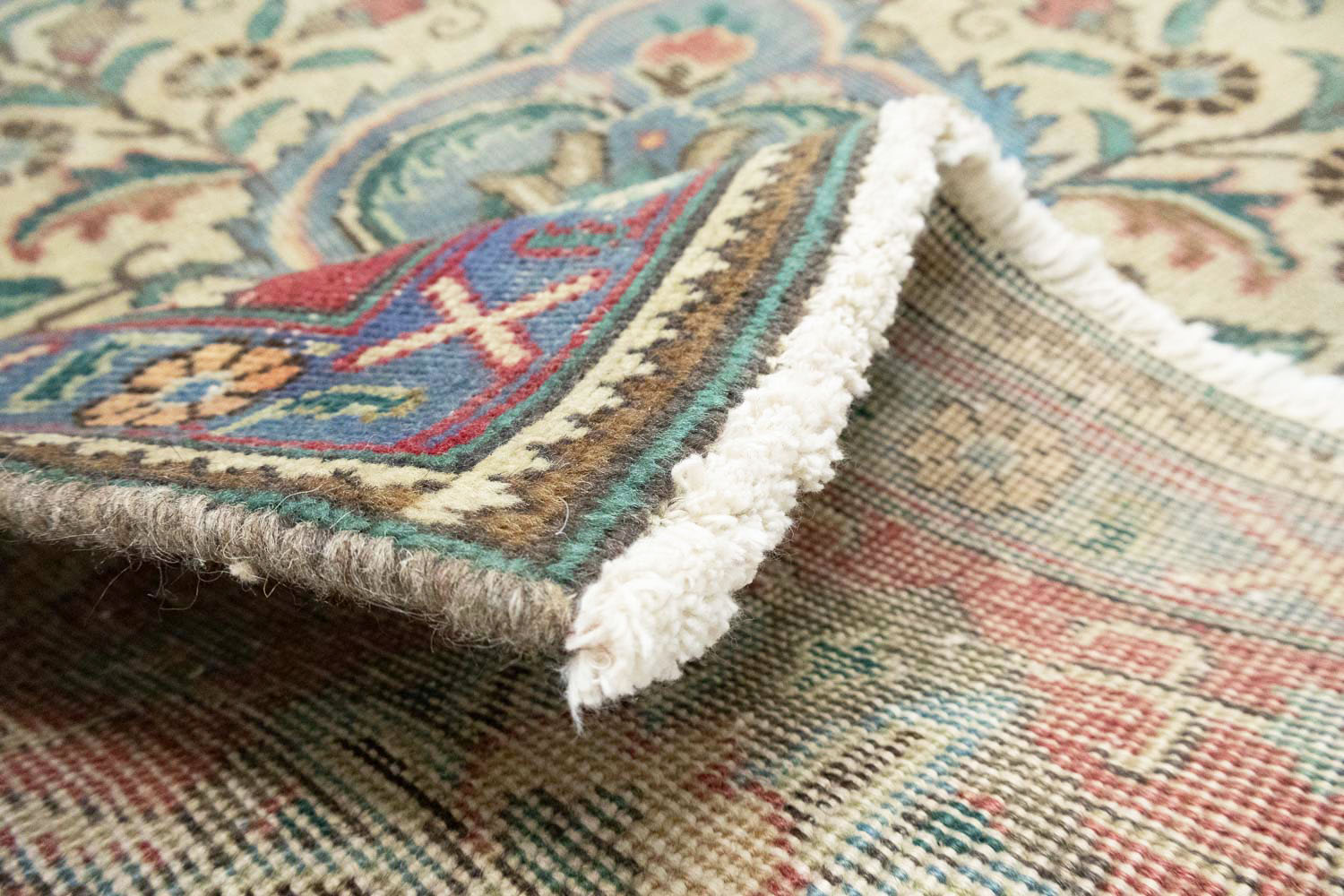 9'9x13'0 Hand Knotted Floral Traditional Wool Oriental Rug - Image 16