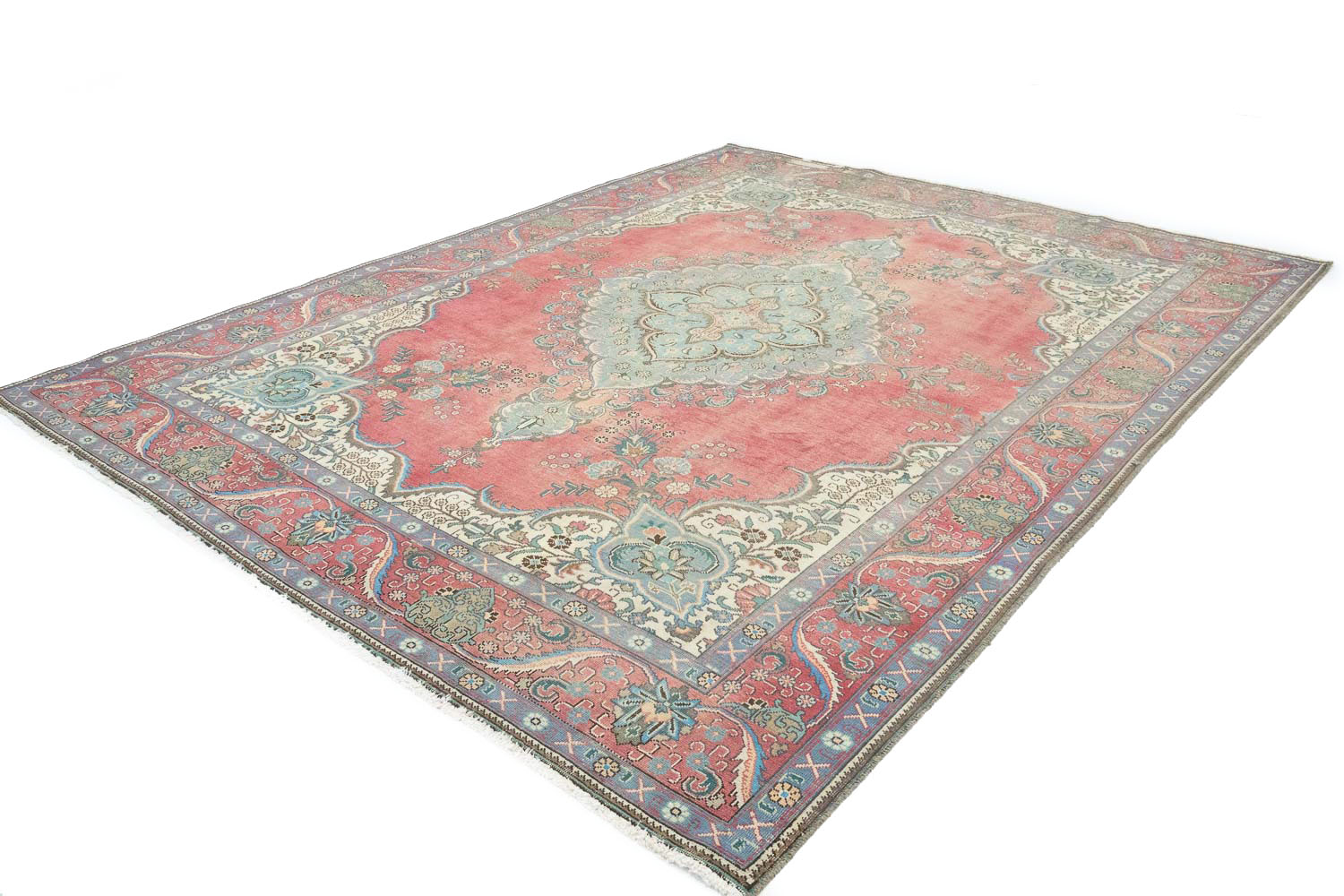 9'9x13'0 Hand Knotted Floral Traditional Wool Oriental Rug - Image 5