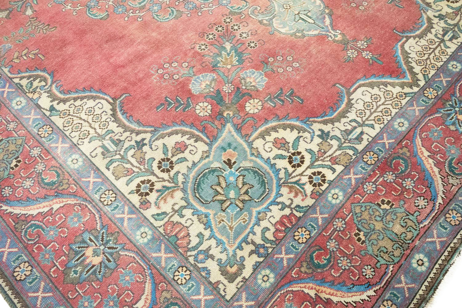 9'9x13'0 Hand Knotted Floral Traditional Wool Oriental Rug - Image 9