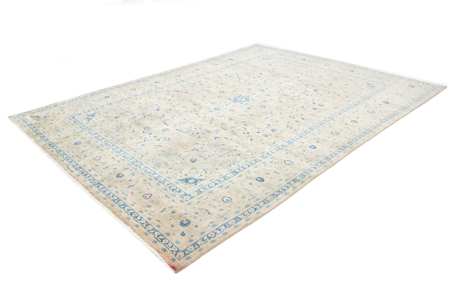 8'6x12'1 Hand Knotted Floral Traditional Wool Oriental Rug - Image 5