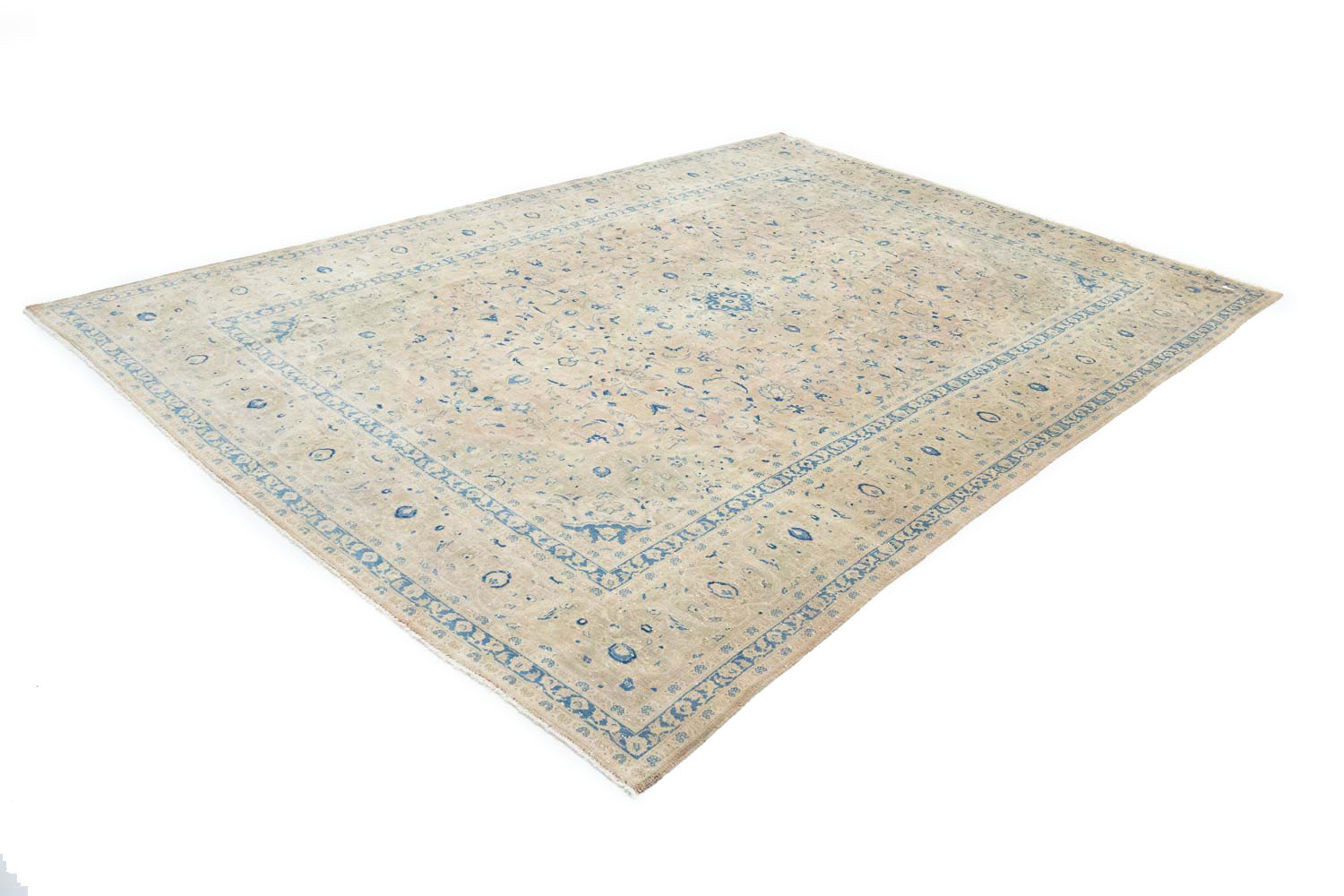8'6x12'1 Hand Knotted Floral Traditional Wool Oriental Rug - Image 6