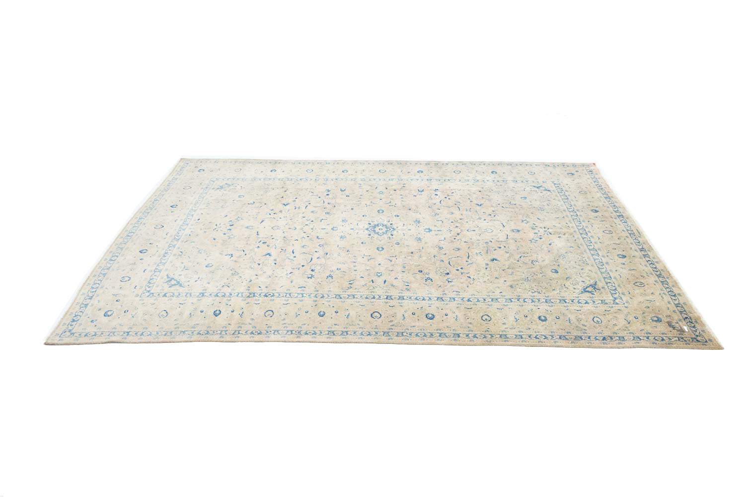 8'6x12'1 Hand Knotted Floral Traditional Wool Oriental Rug - Image 7