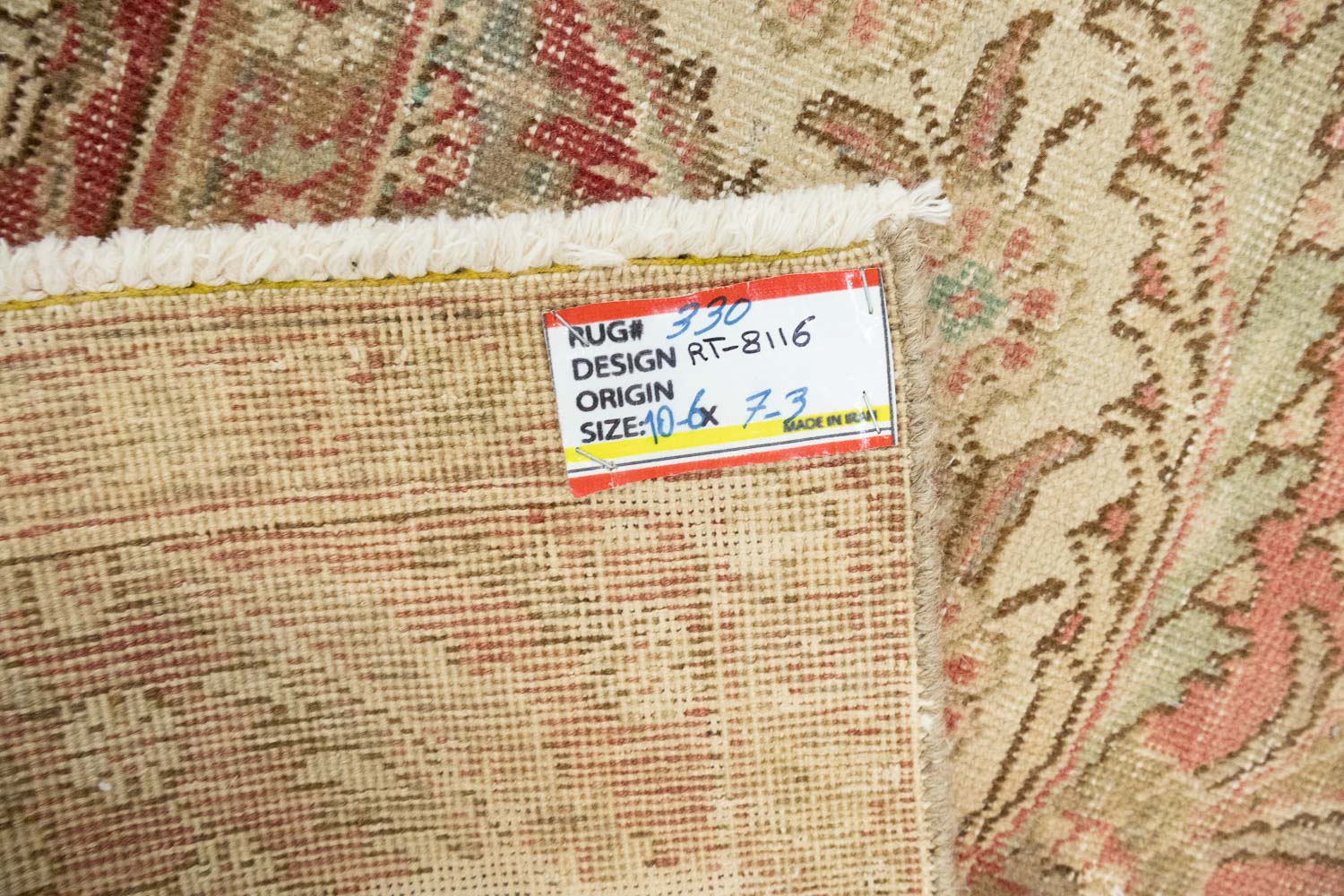 7'3x10'6 Hand Knotted Floral Traditional Wool Oriental Rug - Image 17