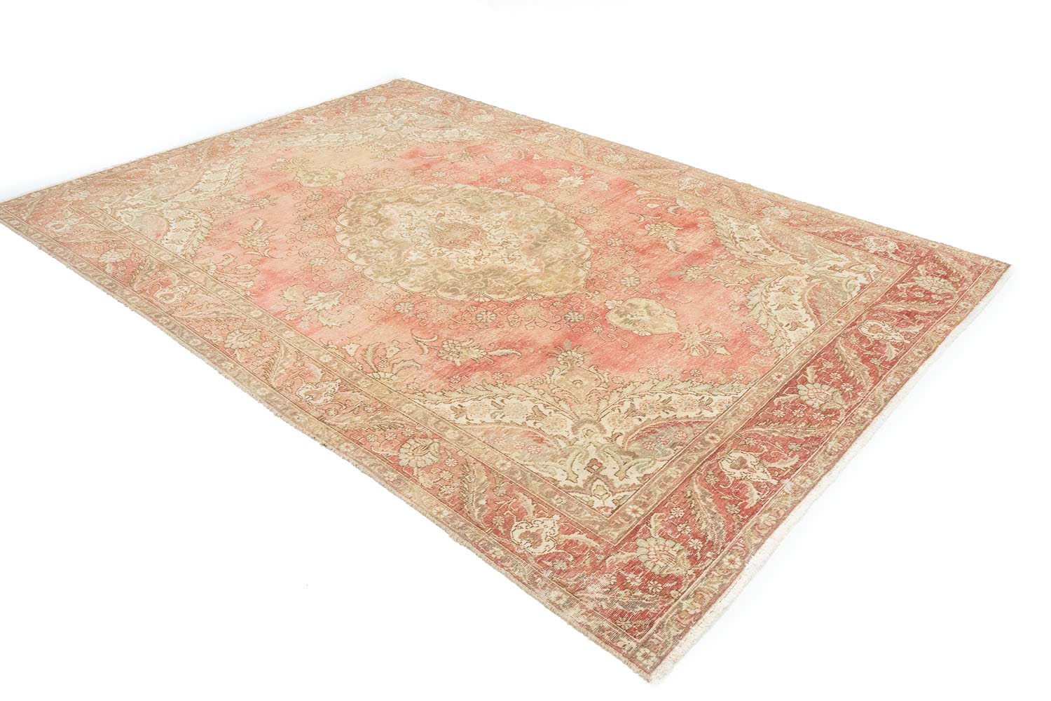 7'3x10'6 Hand Knotted Floral Traditional Wool Oriental Rug - Image 5
