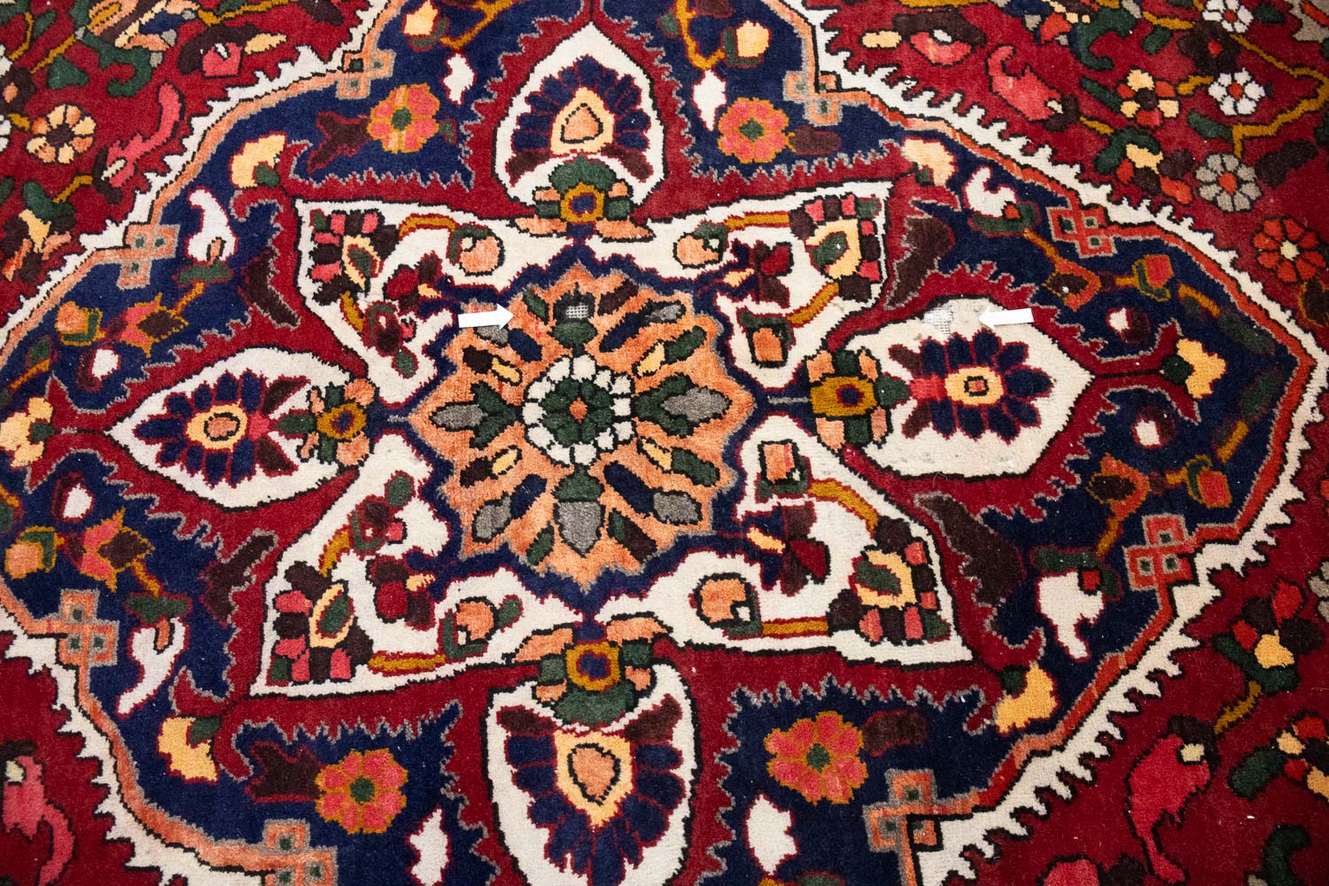 6'6 X 9'7 Hand Knotted Floral Persian Design Oriental Rug - Image 15