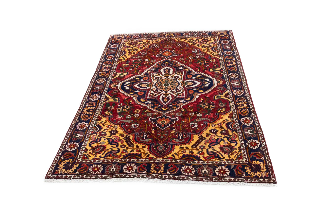 6'6 X 9'7 Hand Knotted Floral Persian Design Oriental Rug - Image 5