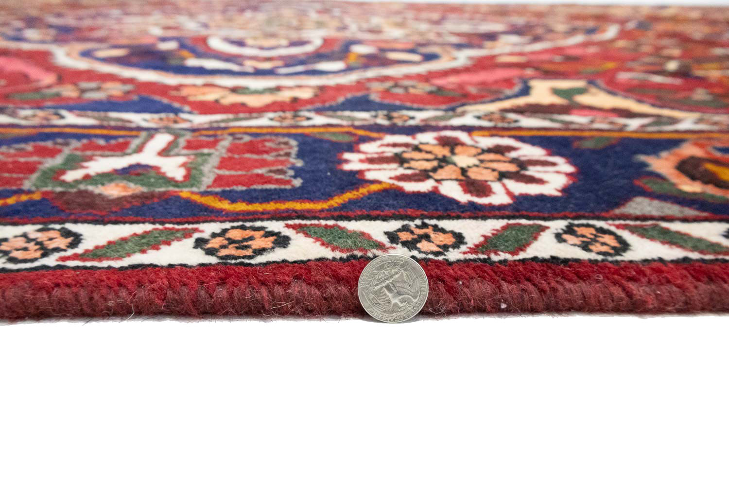 6'6 X 9'7 Hand Knotted Floral Persian Design Oriental Rug - Image 13