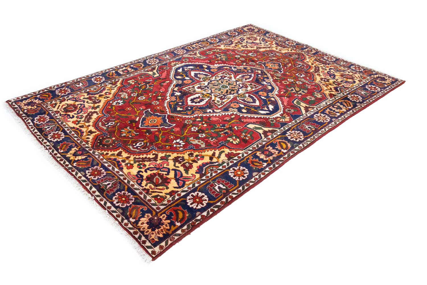 6'6 X 9'7 Hand Knotted Floral Persian Design Oriental Rug - Image 4