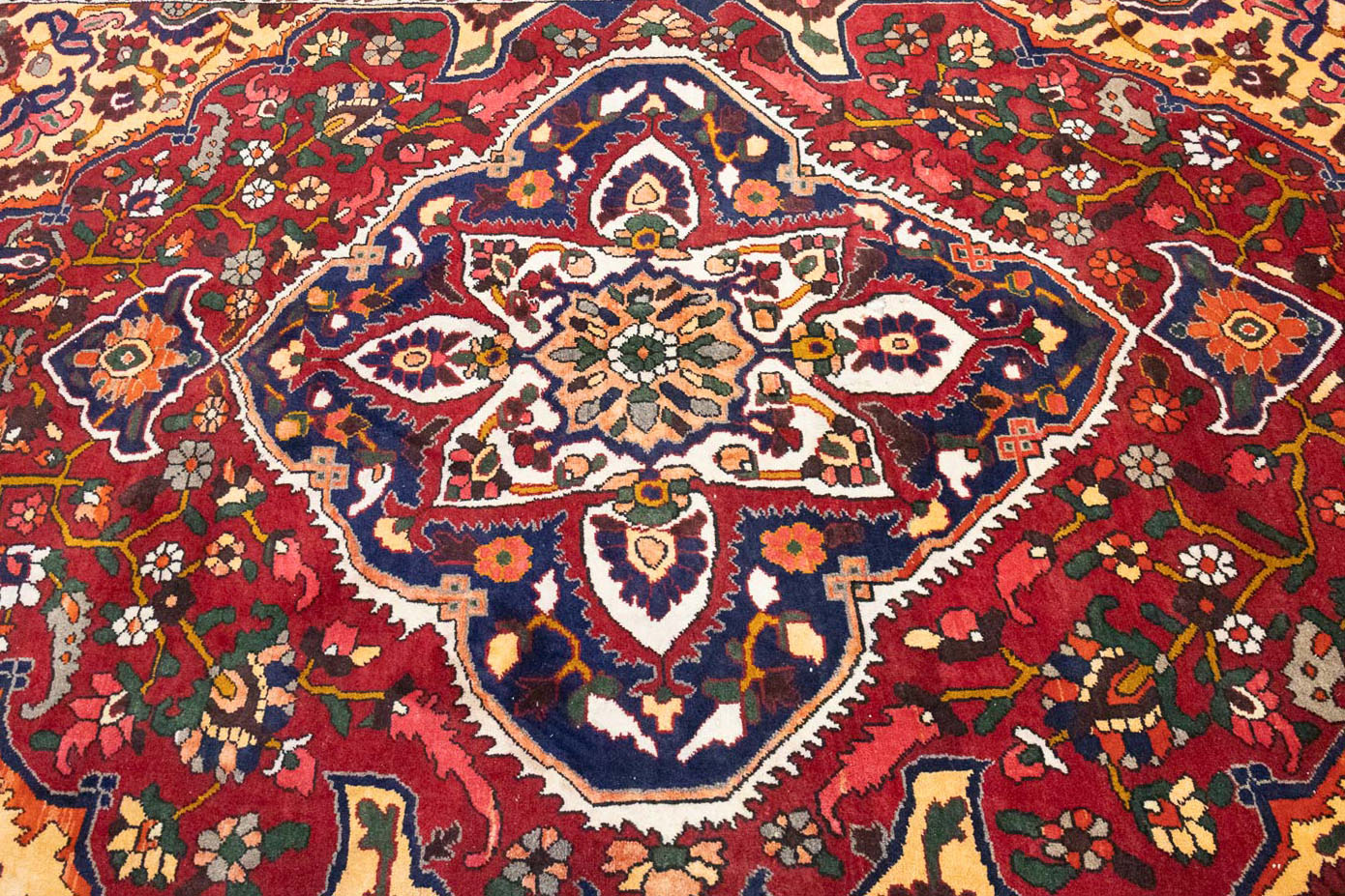 6'6 X 9'7 Hand Knotted Floral Persian Design Oriental Rug - Image 7