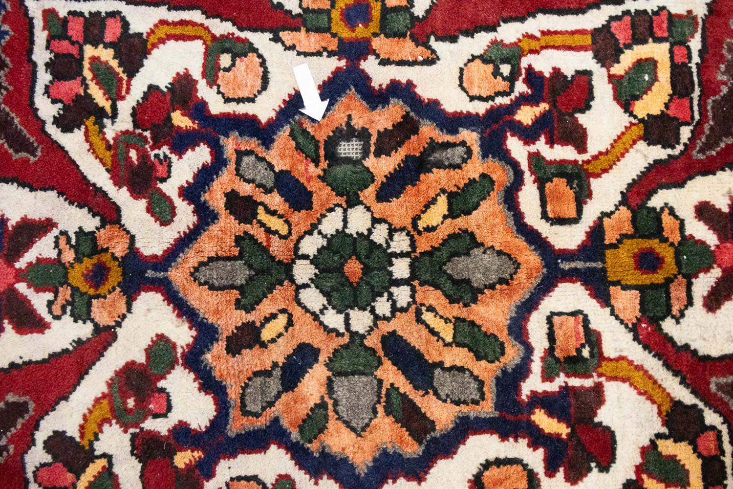6'6 X 9'7 Hand Knotted Floral Persian Design Oriental Rug - Image 8