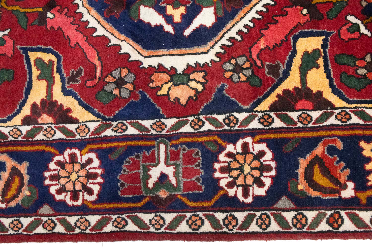 6'6 X 9'7 Hand Knotted Floral Persian Design Oriental Rug - Image 9