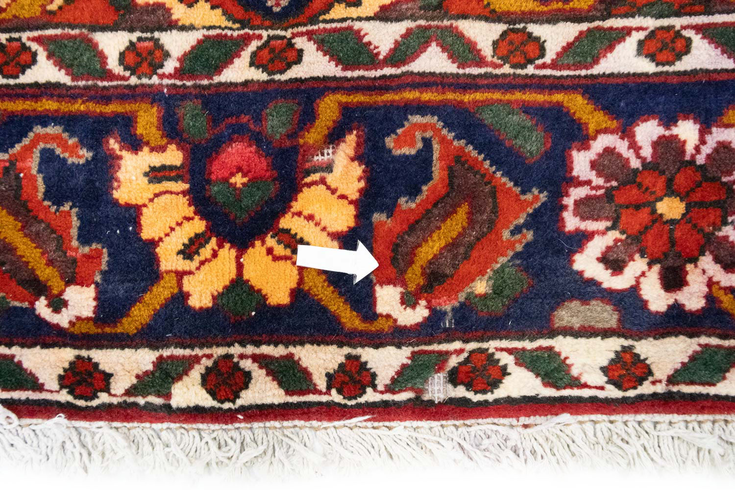 6'6 X 9'7 Hand Knotted Floral Persian Design Oriental Rug - Image 10