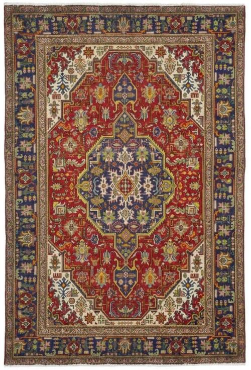 6'6x9'11 Hand Knotted Floral Traditional Wool Oriental Rug