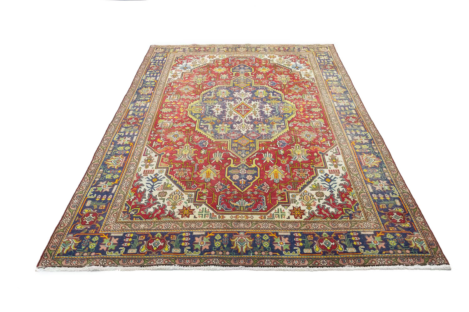6'6x9'11 Hand Knotted Floral Traditional Wool Oriental Rug - Image 3