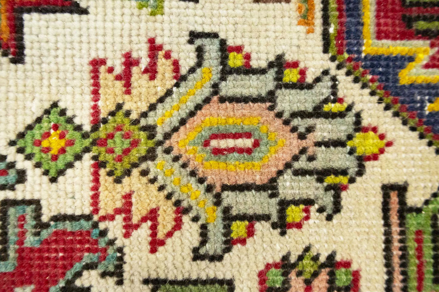 6'6x9'11 Hand Knotted Floral Traditional Wool Oriental Rug - Image 14