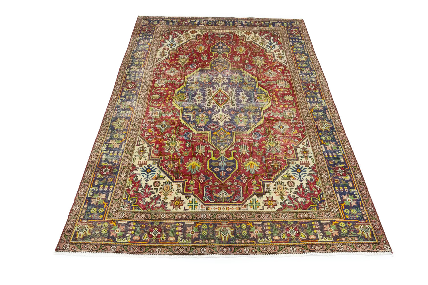 6'6x9'11 Hand Knotted Floral Traditional Wool Oriental Rug - Image 4