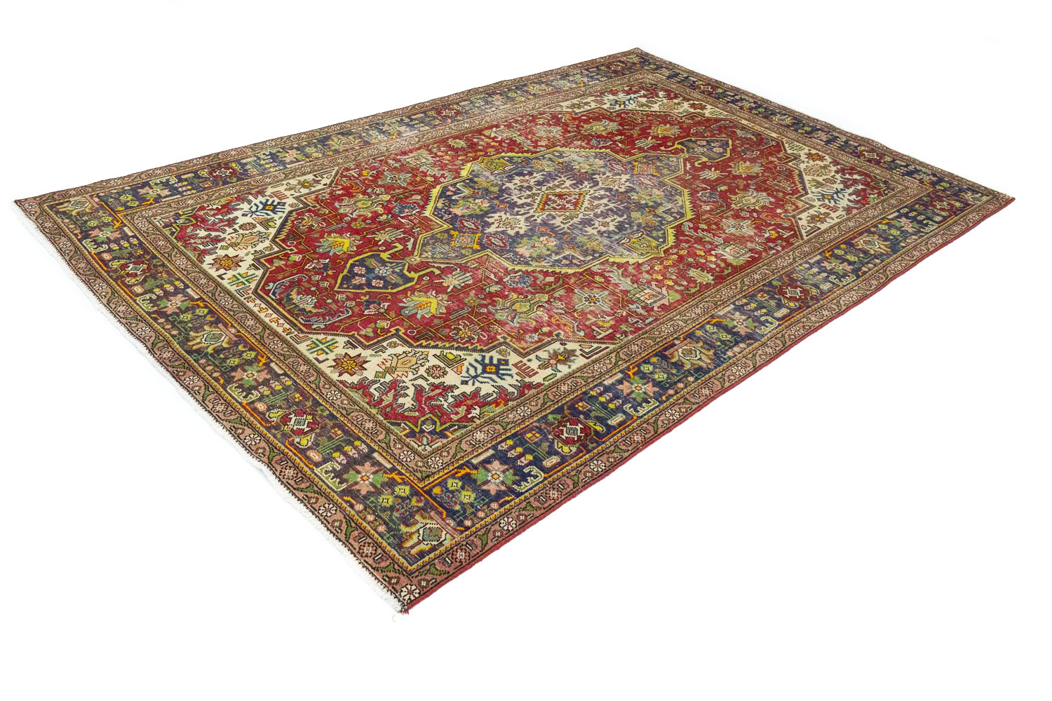 6'6x9'11 Hand Knotted Floral Traditional Wool Oriental Rug - Image 5