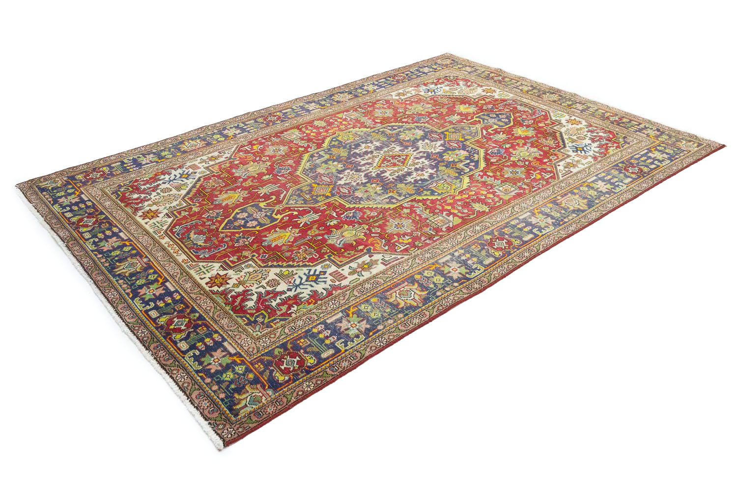 6'6x9'11 Hand Knotted Floral Traditional Wool Oriental Rug - Image 6