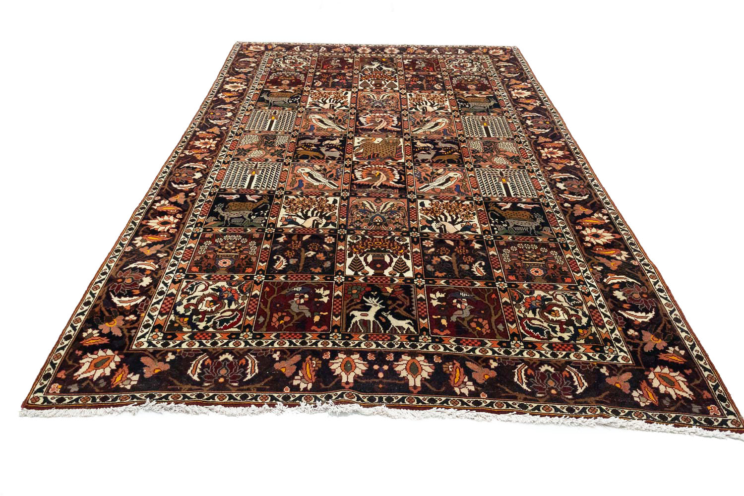 6'8 X 10'9 Hand Knotted Pictorial Design Persian Oriental Rug - Image 3