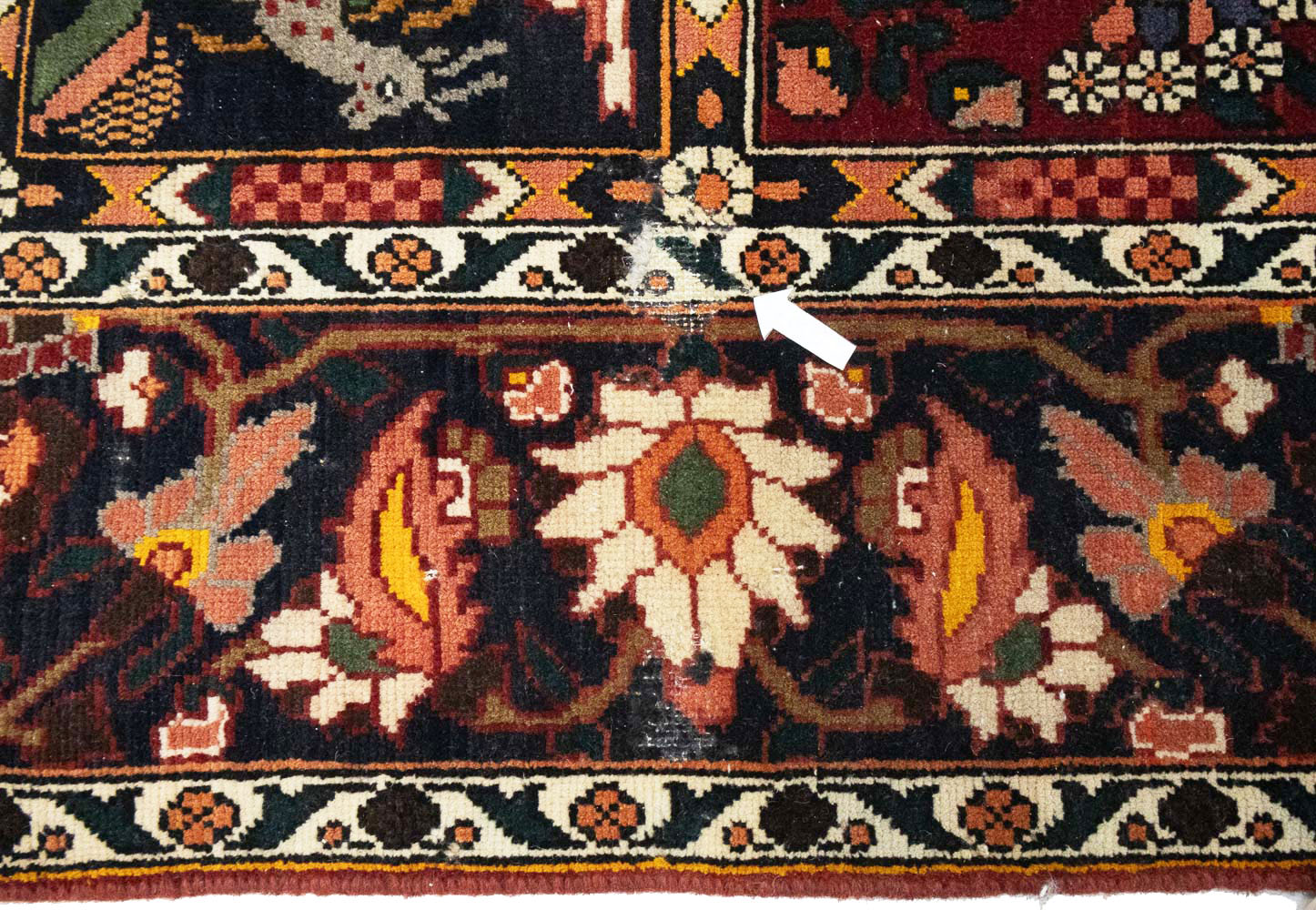 6'8 X 10'9 Hand Knotted Pictorial Design Persian Oriental Rug - Image 14