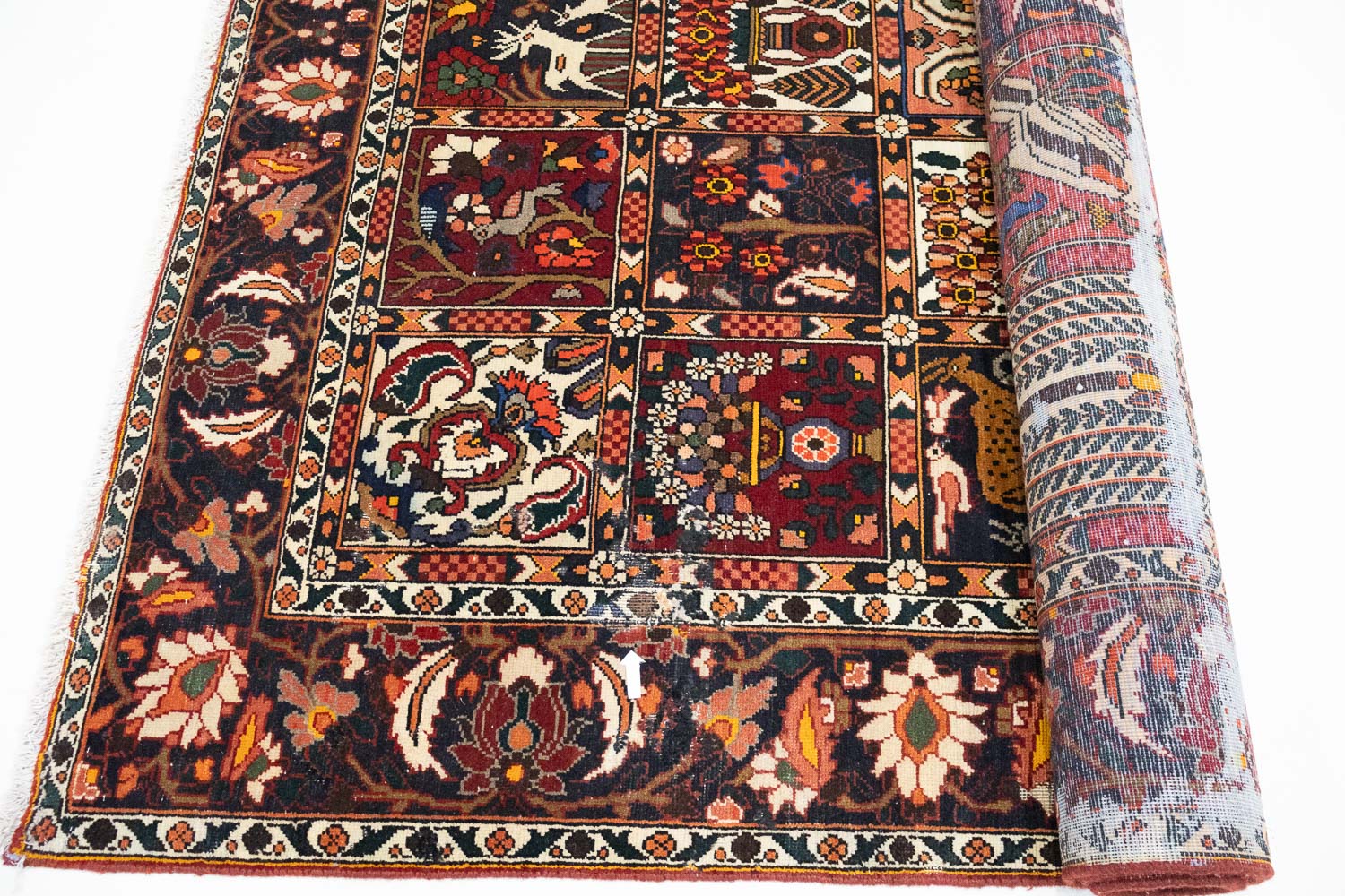 6'8 X 10'9 Hand Knotted Pictorial Design Persian Oriental Rug - Image 18